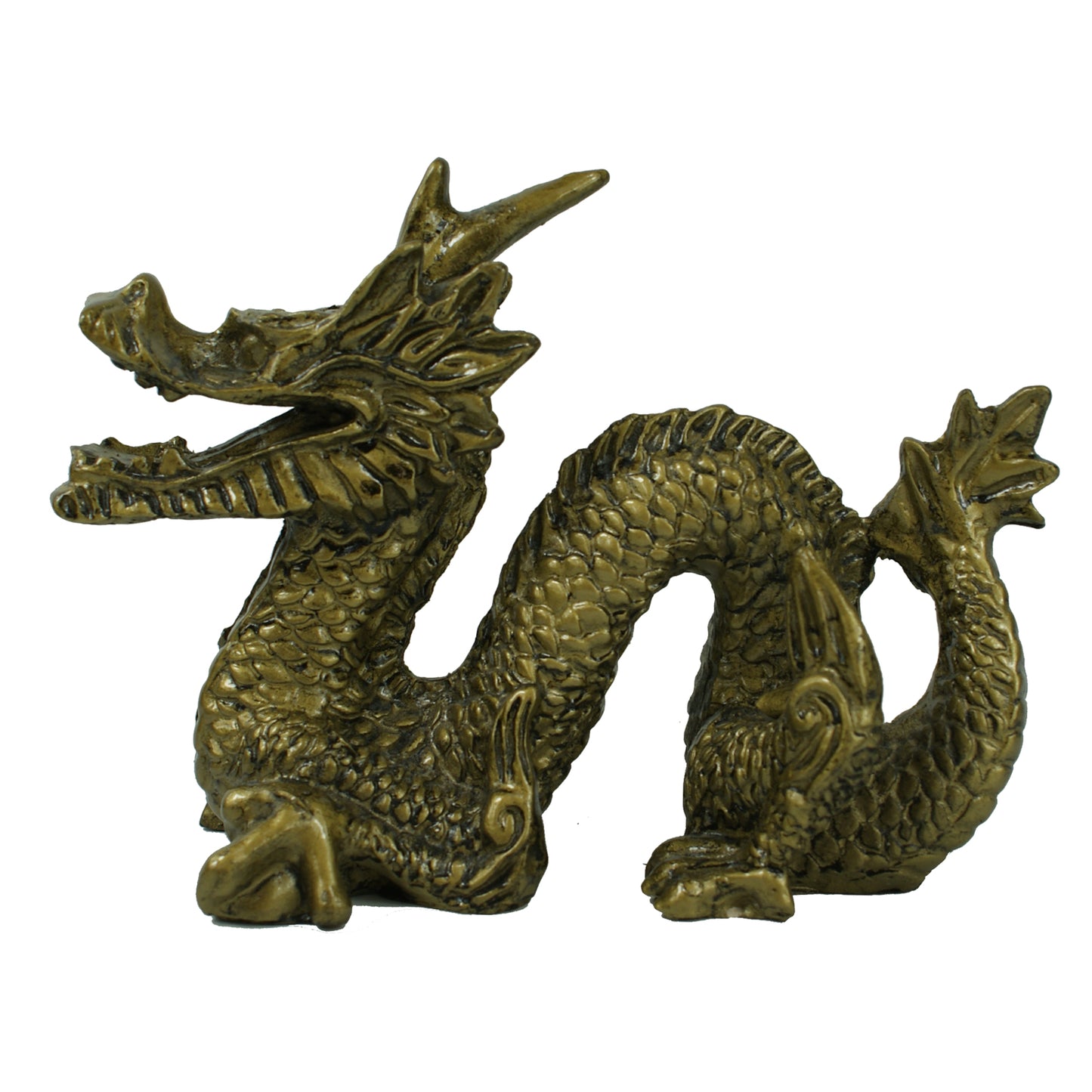 1462 - 5" Gold Dragon Figurine - Winding - |Z-24|