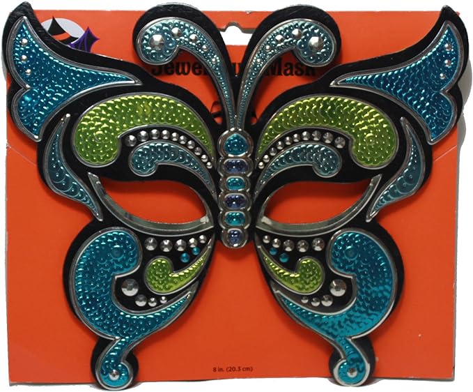 14691 - Butterfly Jewel Mask Blue/Green - [DVD-4]