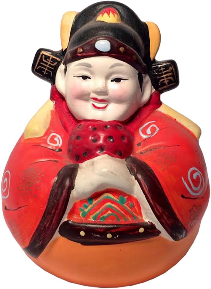 1474 - Grandfather Ceramic Buddha Bank - [14-29]