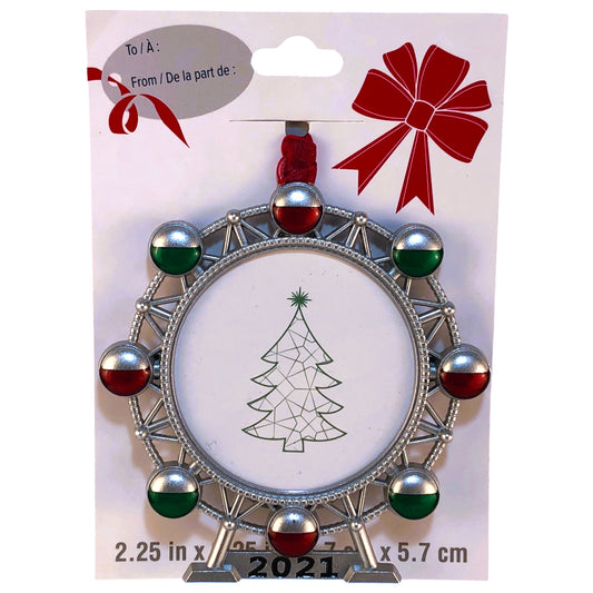 14838 - 2021 Ferris Wheel Ornament 3.5" |Pod 1-62|