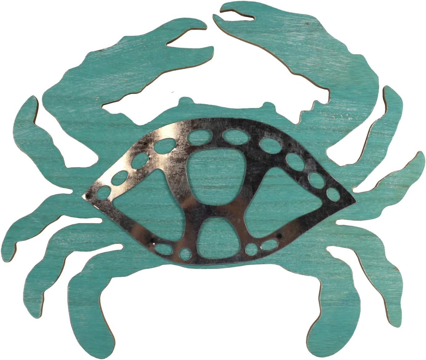 14839 - 13" Blue Wood Crab Sign - [Store]
