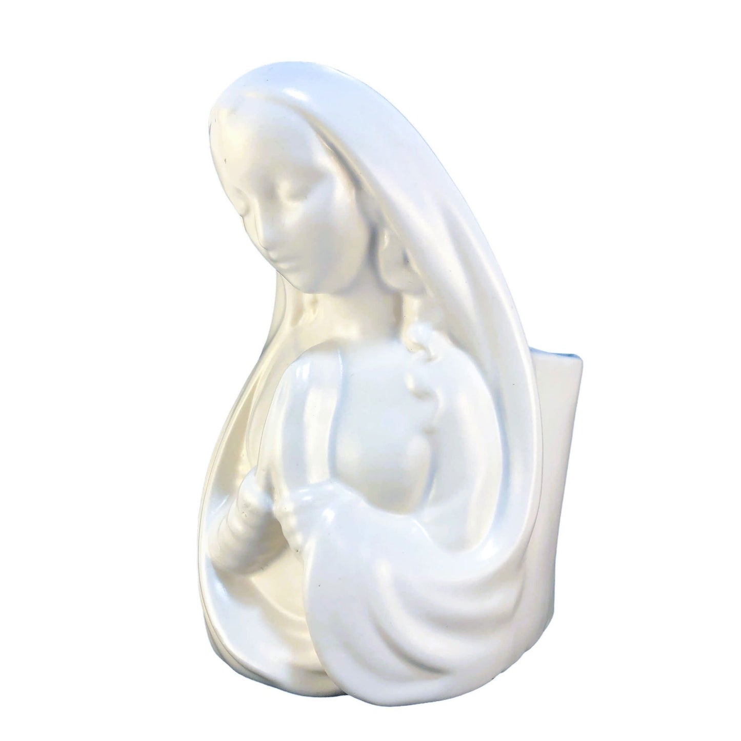 1499 - 9" White Virgin Mary Planter - |A-10|