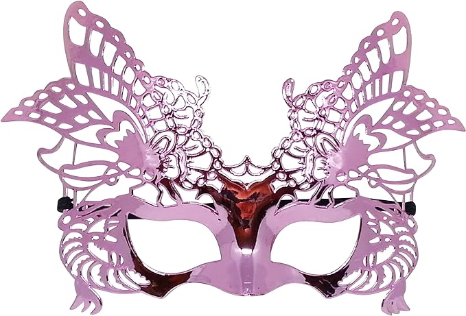15096 - Pink Venetian Mask - [A-15]