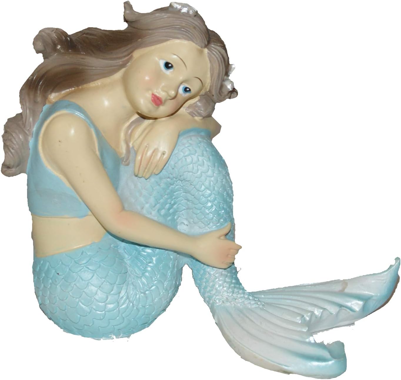 15229 - 3" Blue Mermaid - Sitting - [X-35]