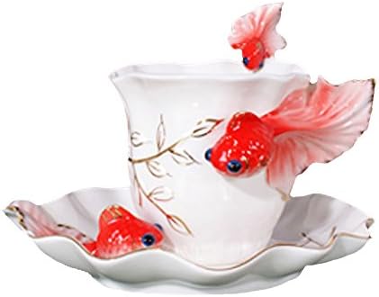 15279 - Tea Cup and Plate Set Goldfish - [C-04]