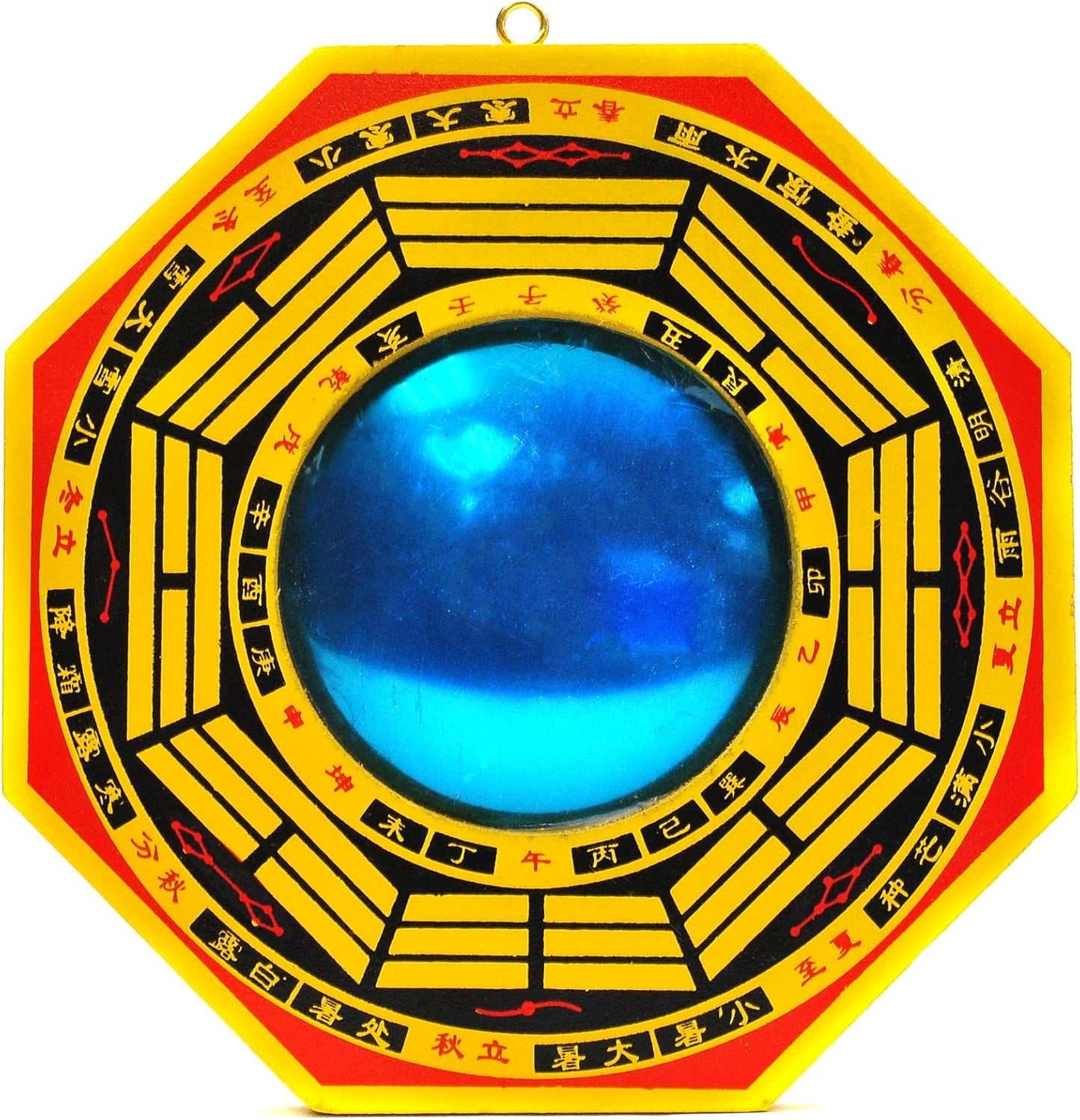 15373 - 4" Yellow Bagua Mirror - Flat 2 - [19-23]