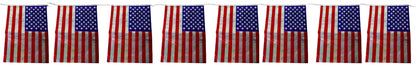 15392 - 12 ft Patriotic Flag Banner and Patriotic Star -|23-1|