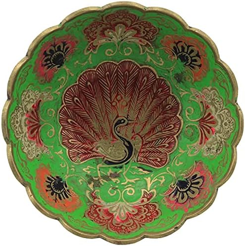 1557 - Brass Peacock Trinket Dish |9-20|