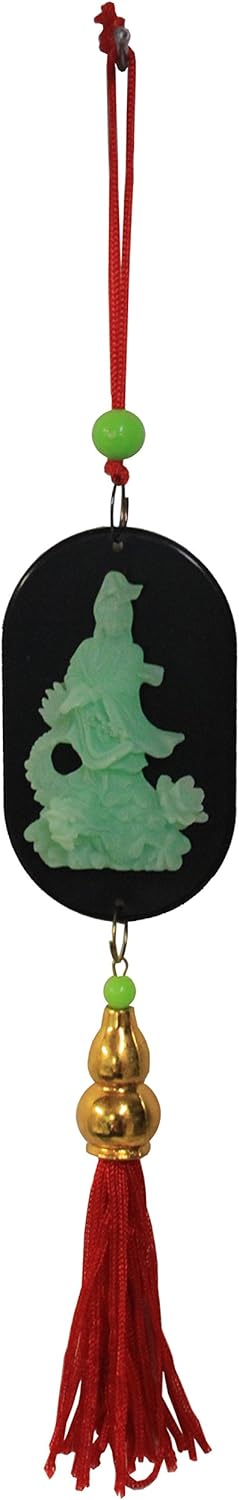 15599 - Green Glow Quan Yin Charm - [P-13]