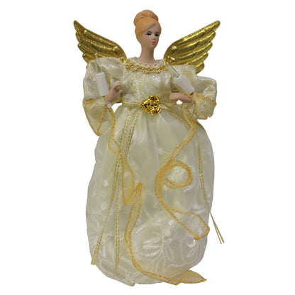 15638 - Elegant 10 Light Angel Porcelain Head Tree Topper |Pod 2-47|