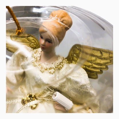 15638 - Elegant 10 Light Angel Porcelain Head Tree Topper |Pod 2-47|