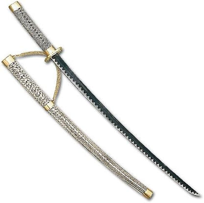 15672 - 39" Snakeskin Katana Sword  THE SNAKE IS A MEANING OF TRANSFORMATION |206|