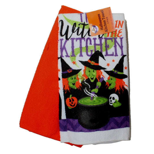 1575 - Witch In The Kitchen 2 pc Towel |Pod 2-5|