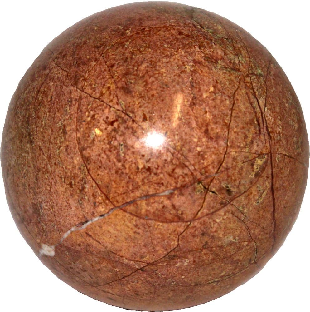 15824 - 2" Marble Ball - Rose & Ebony - [F-8]