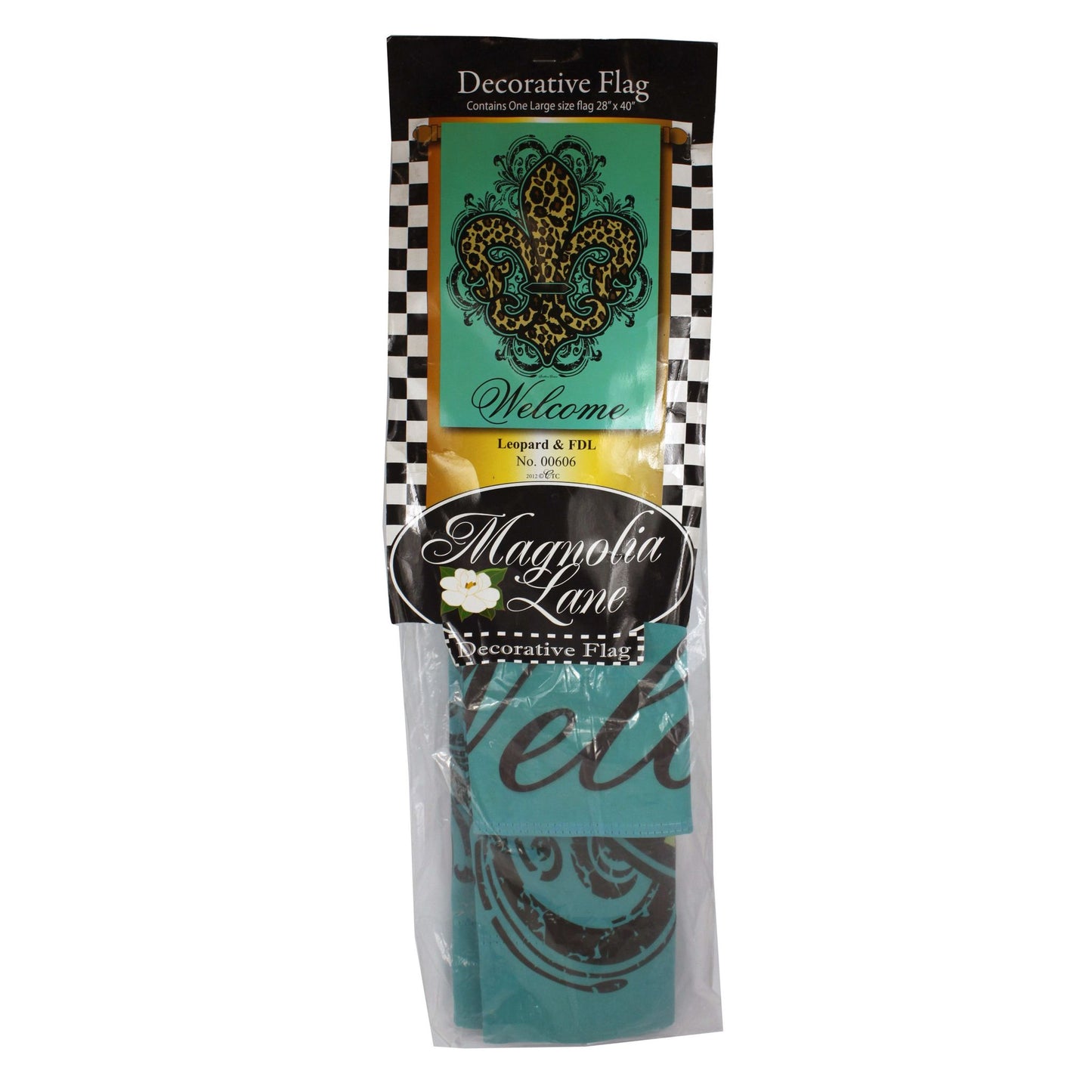 1584 - Welcome Leopard & Fleur de Lis Flag - |1-35|