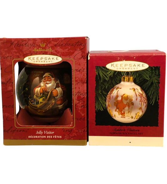 15892 - 2 Piece A Peaceful Christmas Themed Holiday Ornaments Set With Bird Design For Christmas Decor |Pod 1-66|