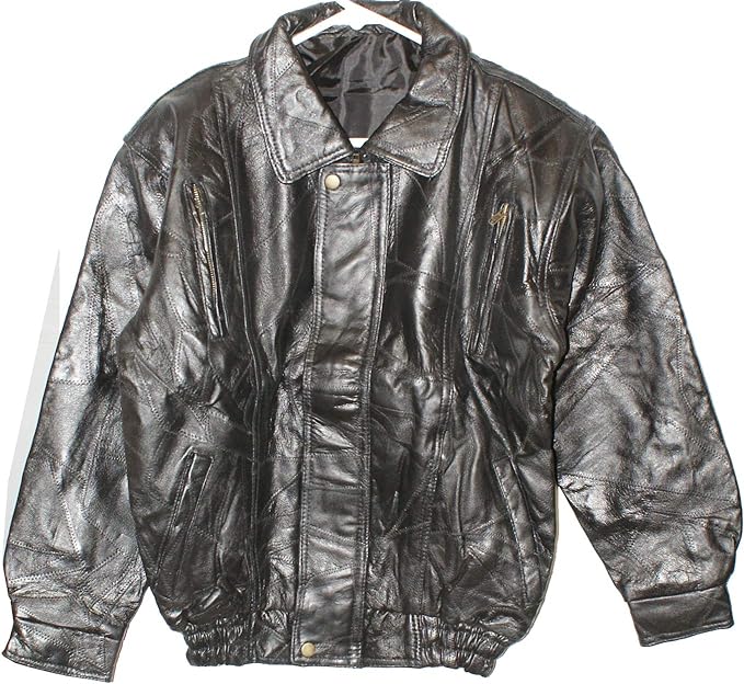 15917 - Black Leather Large Jacket - [Pod 3-06]