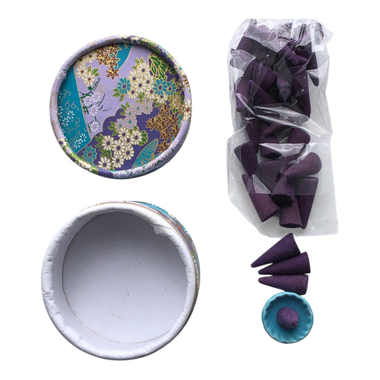 15920 - Purple Cone Lavender Incense w/Case  |20-13|