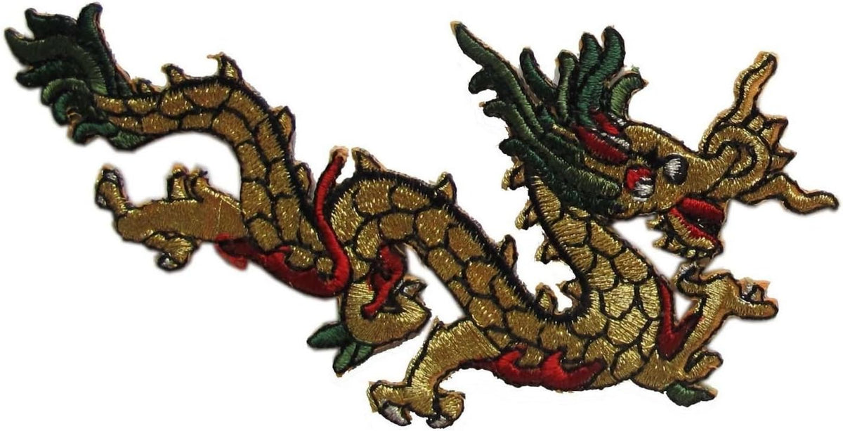 16039 - Gold Dragon Patch 4.5" - |S-0|