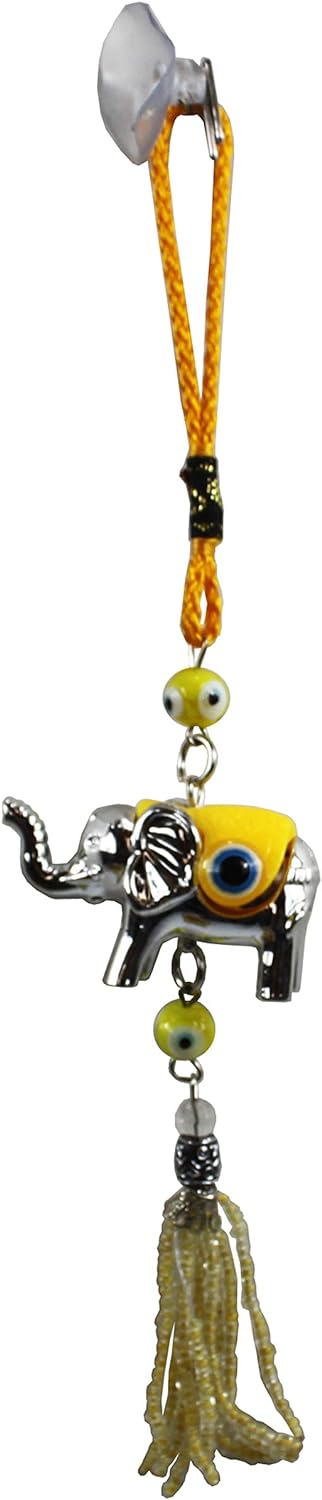 16189 - Yellow Elephant Eye Charm - [P-9]