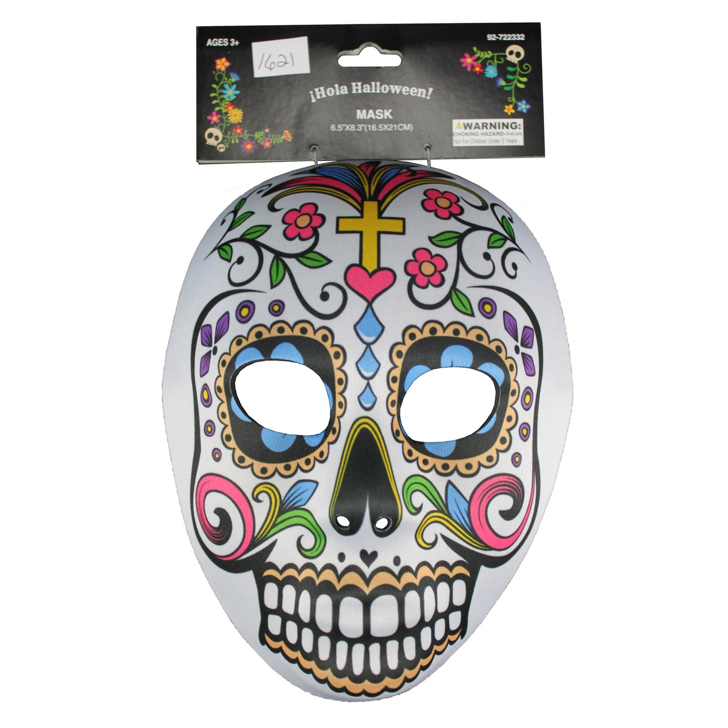 1621 - Day Of The Dead Mask With Cross - |Pod 2-23|
