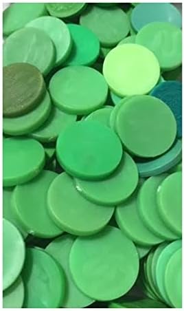 16313 - Set of 10 Green Plastic Slammers - [23-D Down]