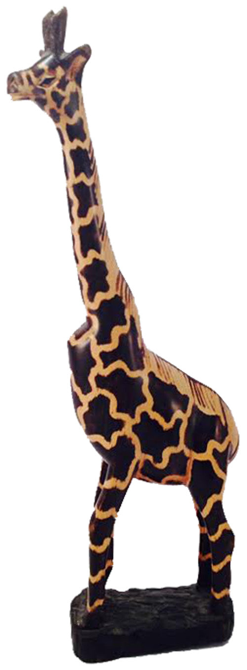 1632 - 14" Brown Wood Giraffe - |ST 13|