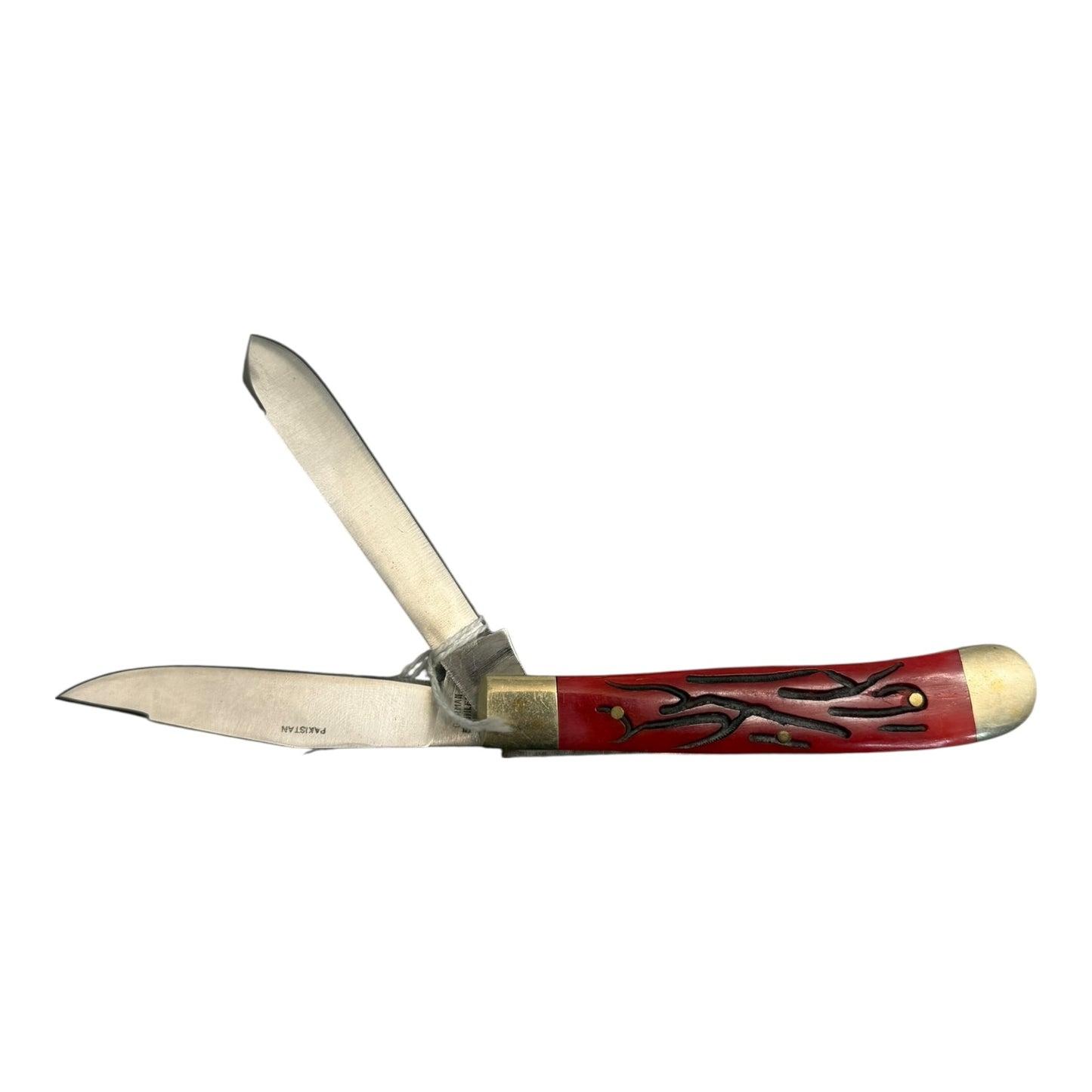 16365 - 4" Frost Cutlery Red Folding Knife Branches |89|
