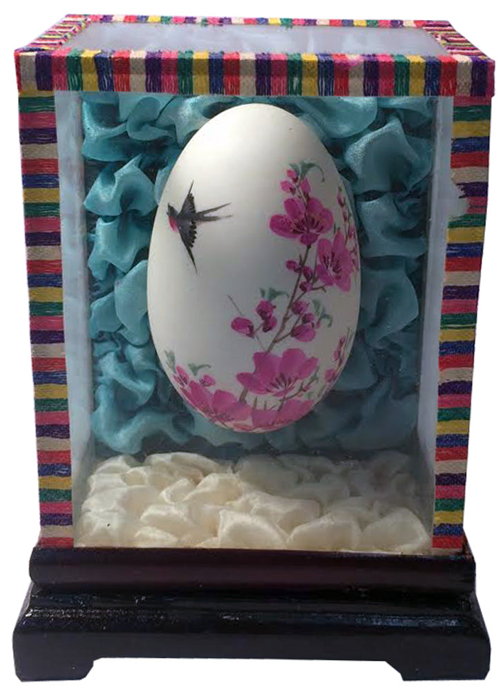1638 - 4" Egg In Case - Black Bird |17-19|