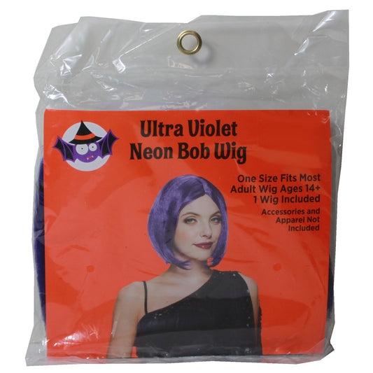 16460 - Ultra Violet Neon Bob Wig - [Pod 2-21]