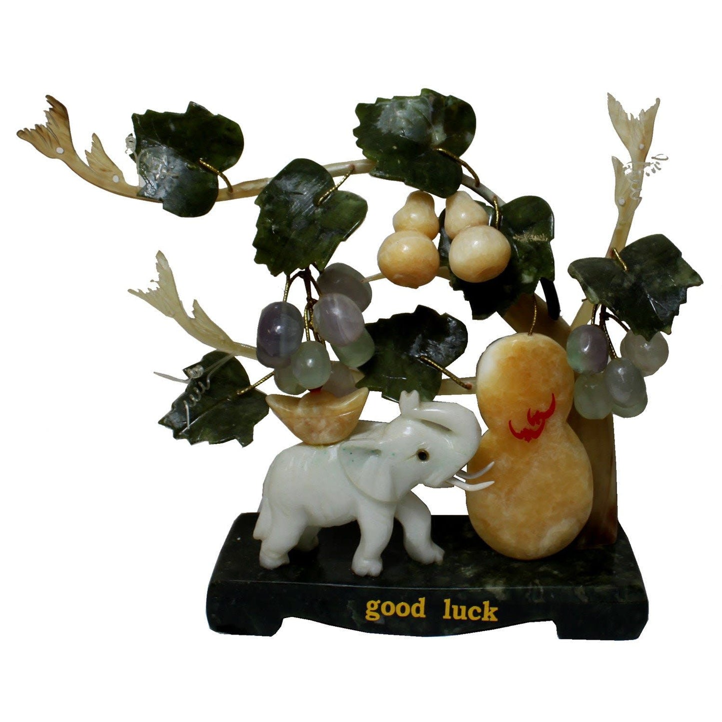 1647 - 10" Color Elephant & Peach Tree - |Z-74|