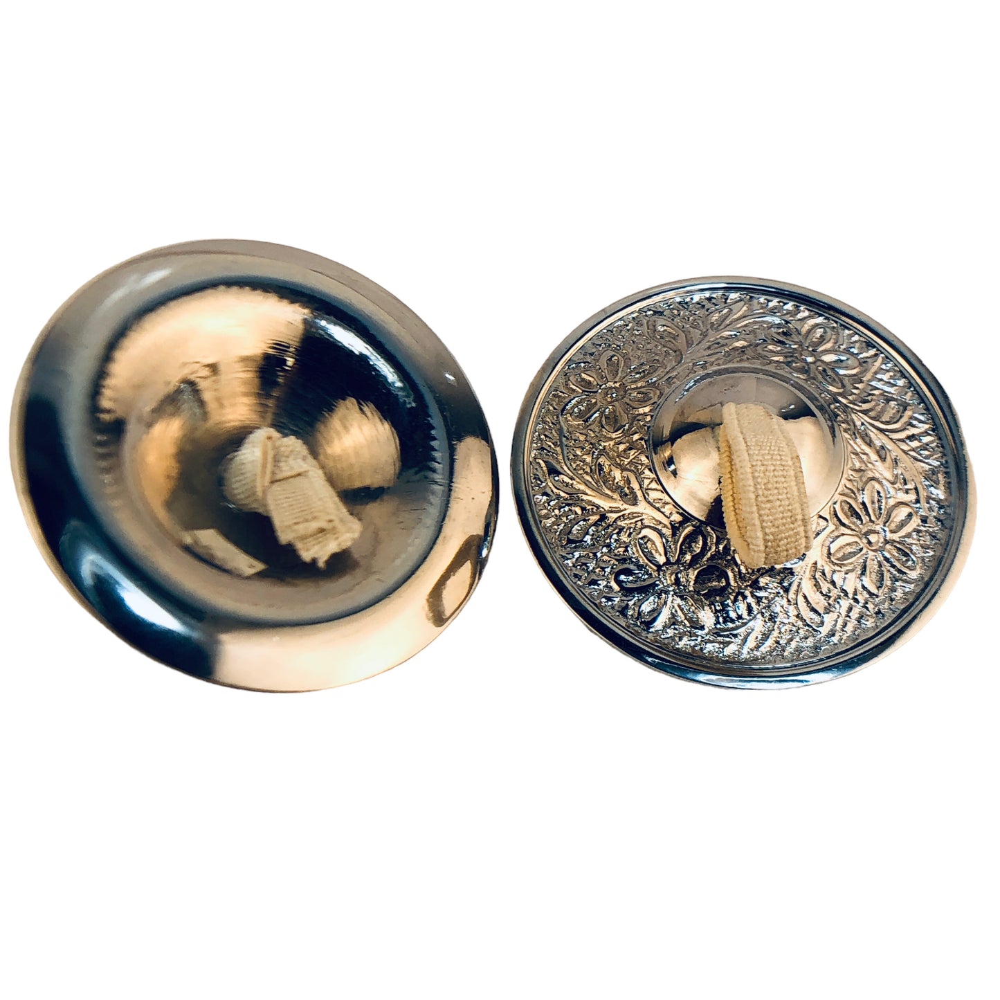 16532 - Two pk 1 1/4" Silver Zills Emboss |5-15|