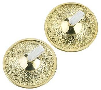 16561 - Belly Dance Gold Zills Embossed Cymbals Pair | 22-11 |