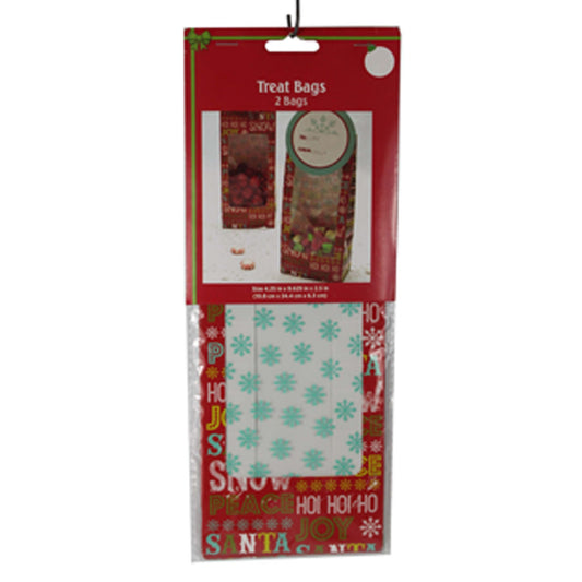 1666 - Christmas Holiday Treat Bags 2pk -|2-19|