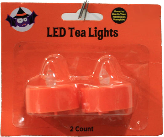 16743 - Orange LED Tea Lights - [Pod 2-14 or G-46]