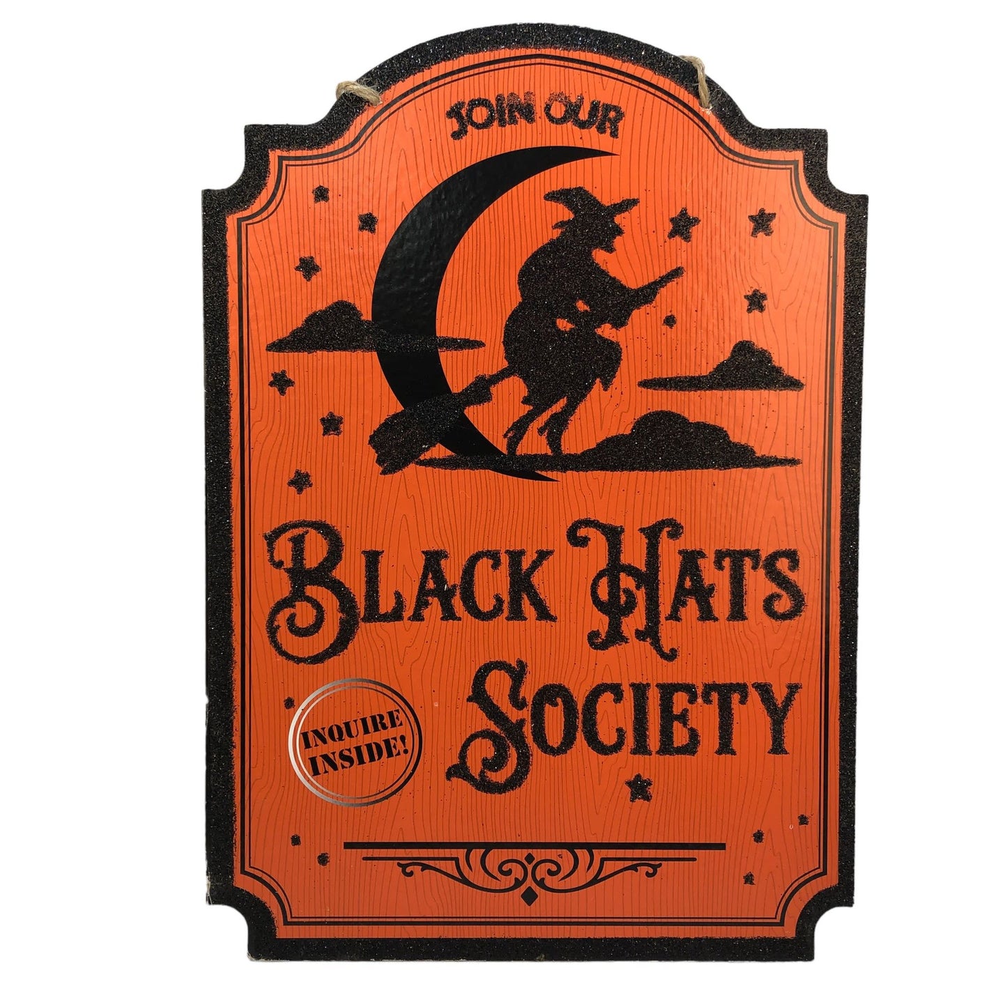 1684 - 13" Black Hats Society Sign - |Pod 1-22|