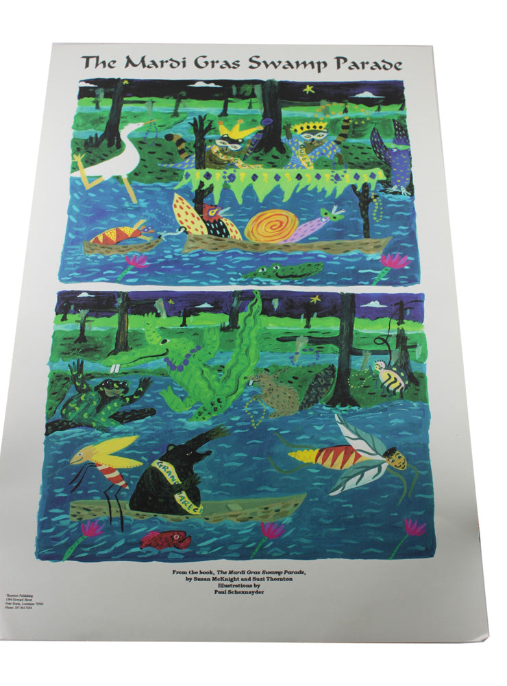 1686 - Mardi Gras Swamp Parade Poster - |M-2 Top|