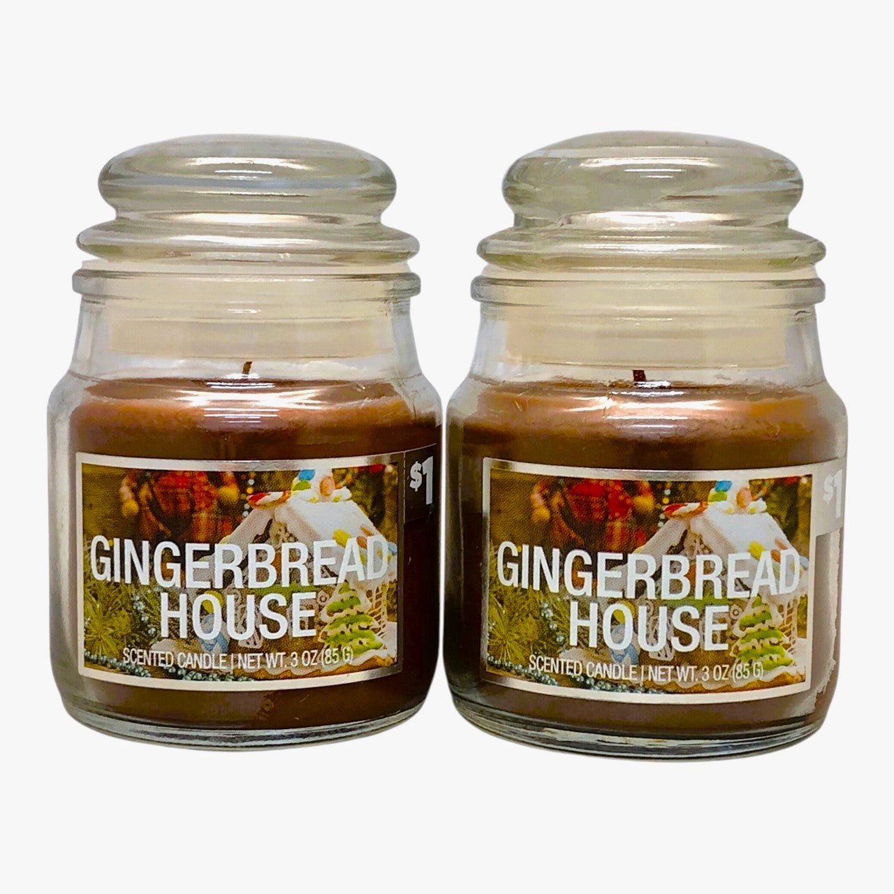 16890 - Gingerbread House 3 oz Candle SET OF 2 - Scent 13