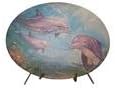 16959 - 5" Ceramic Underwater Dolphin Plaque |13-22|23-2|