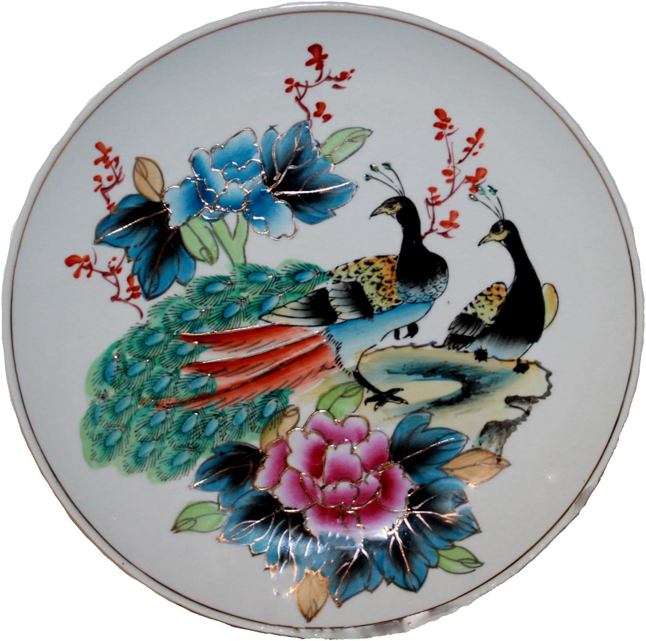 1700 - 10" Peacock Plate - |7-30|