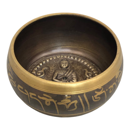 17029 Lord Buddha Tibetan Bowl 4 Singing Bowl 22-10