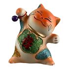 17134 - 2.5" Orange Lucky Cat Standing - |Z-12|