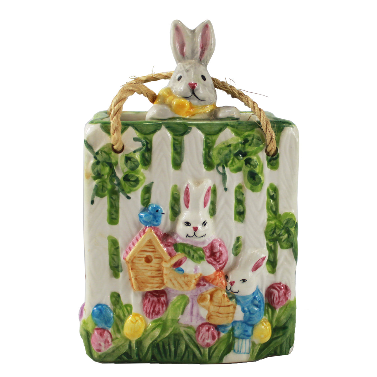 17206 - Easter Bunny 7" Egg Hunt Planter |1-15|