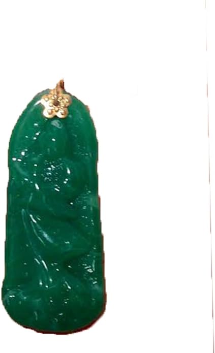17372 - 2" Jade Quan Yin Pendant String - [Clear-145]