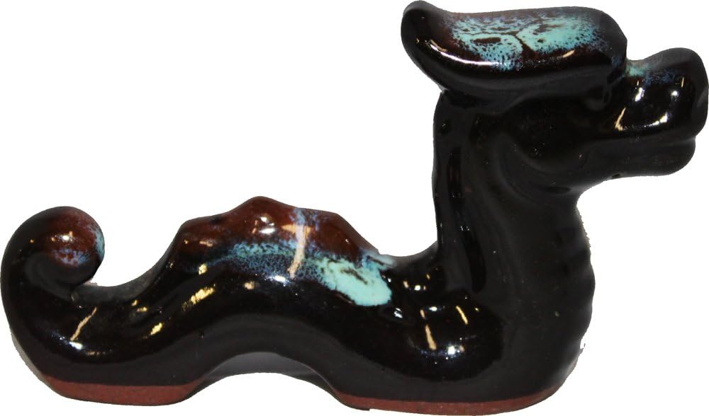 1746 - 4" Brown Porcelain Zodiac Dragon - |Z-94|