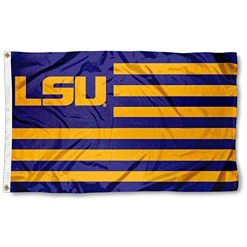 1776 - LSU Striped 3x5 Screened Flag - |BS-13 Garage|