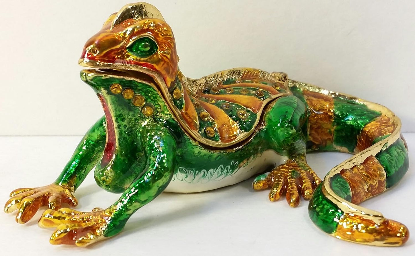 1779 - 5" METAL Iguana Jeweled Box |17-30|