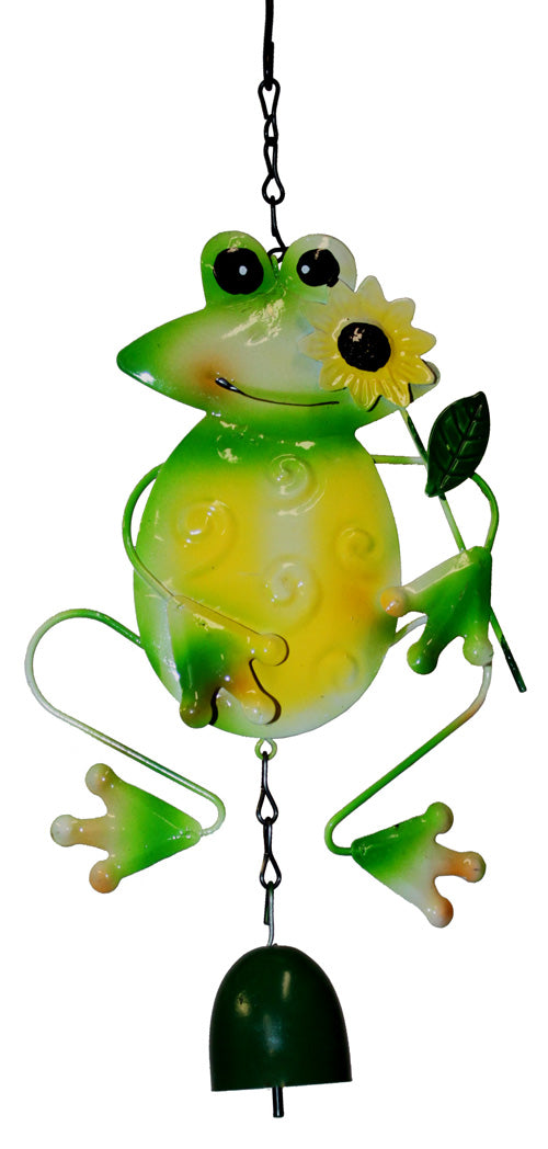 1782 - Frog Wind Bell 12" Overall