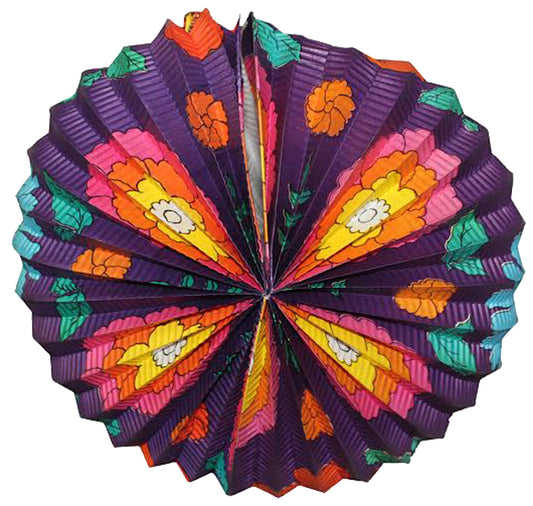 1787 - 12" Floral Paper Lantern - |W-8|