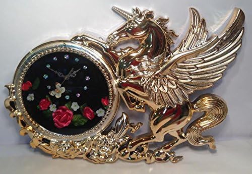 17903 - Large Unicorn Pegasus Clock - [By F-56 Top]